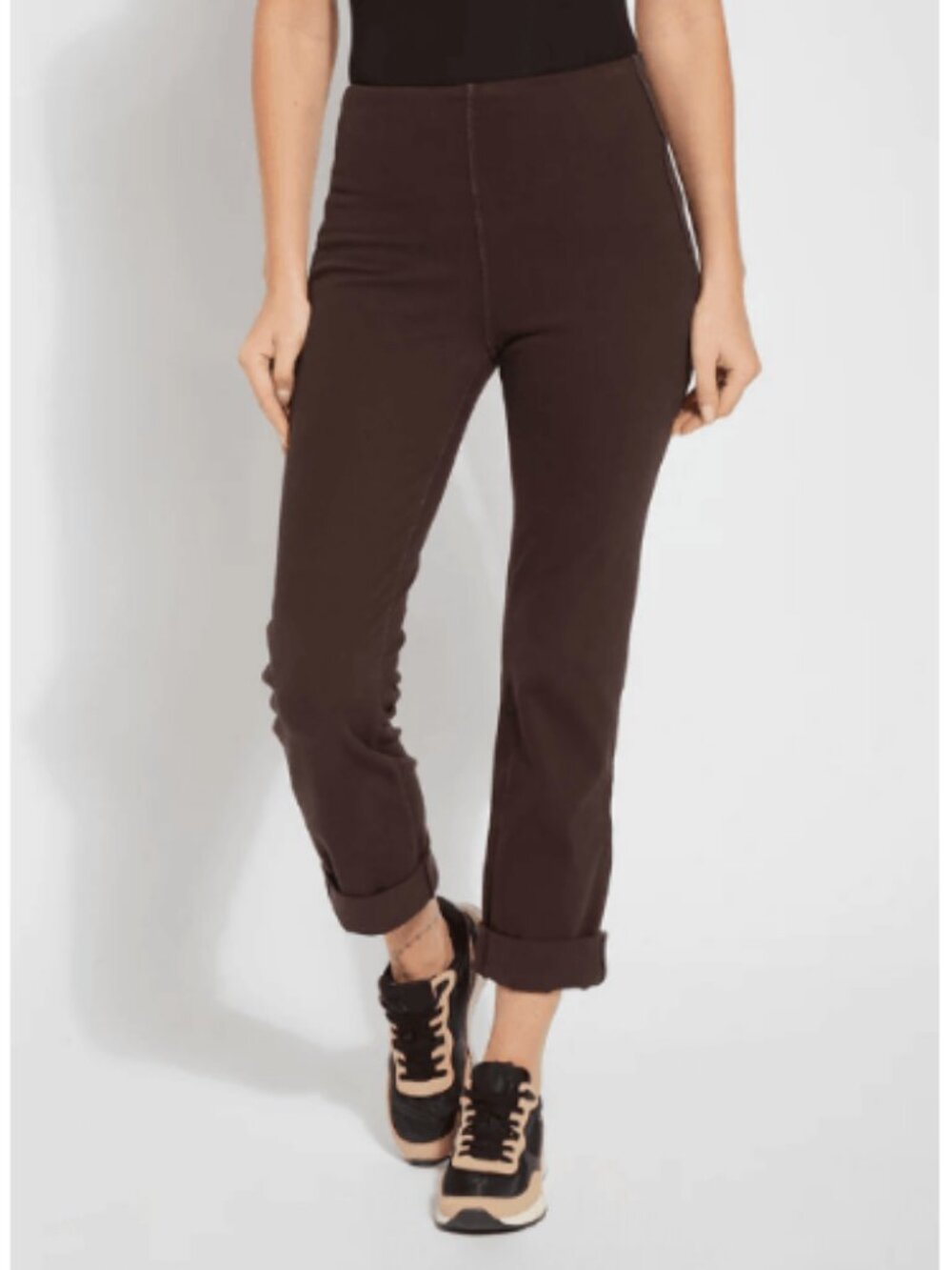 LYSSÉ Boyfriend Denim Cuffed Plus Size 1X, NWT